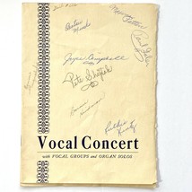 1953 Butler PA Senior High School Vocal Concert Program Organ Choir Sign... - $24.95
