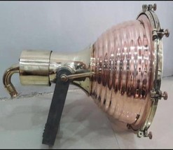 Wiska Brass &amp; Copper Fluted Cargo Pendant Light – Large - £732.69 GBP