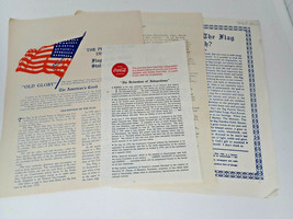 Collection of 4 Essays Reports Opinions on the USA Flag Coca-Cola DeLove... - £11.66 GBP