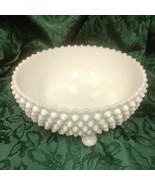 Fenton 3-Footed Bowl in Milk Glass Hobnail Pattern.HArd to find - £9.47 GBP