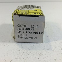 (1) Genuine ACDelco 4612 GM 25014612 Bypass Valve - $8.99