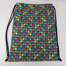 Bubble Link Multicolor Gym / Swin Waterproof Sports Drawstring Backpack Sack - £12.72 GBP