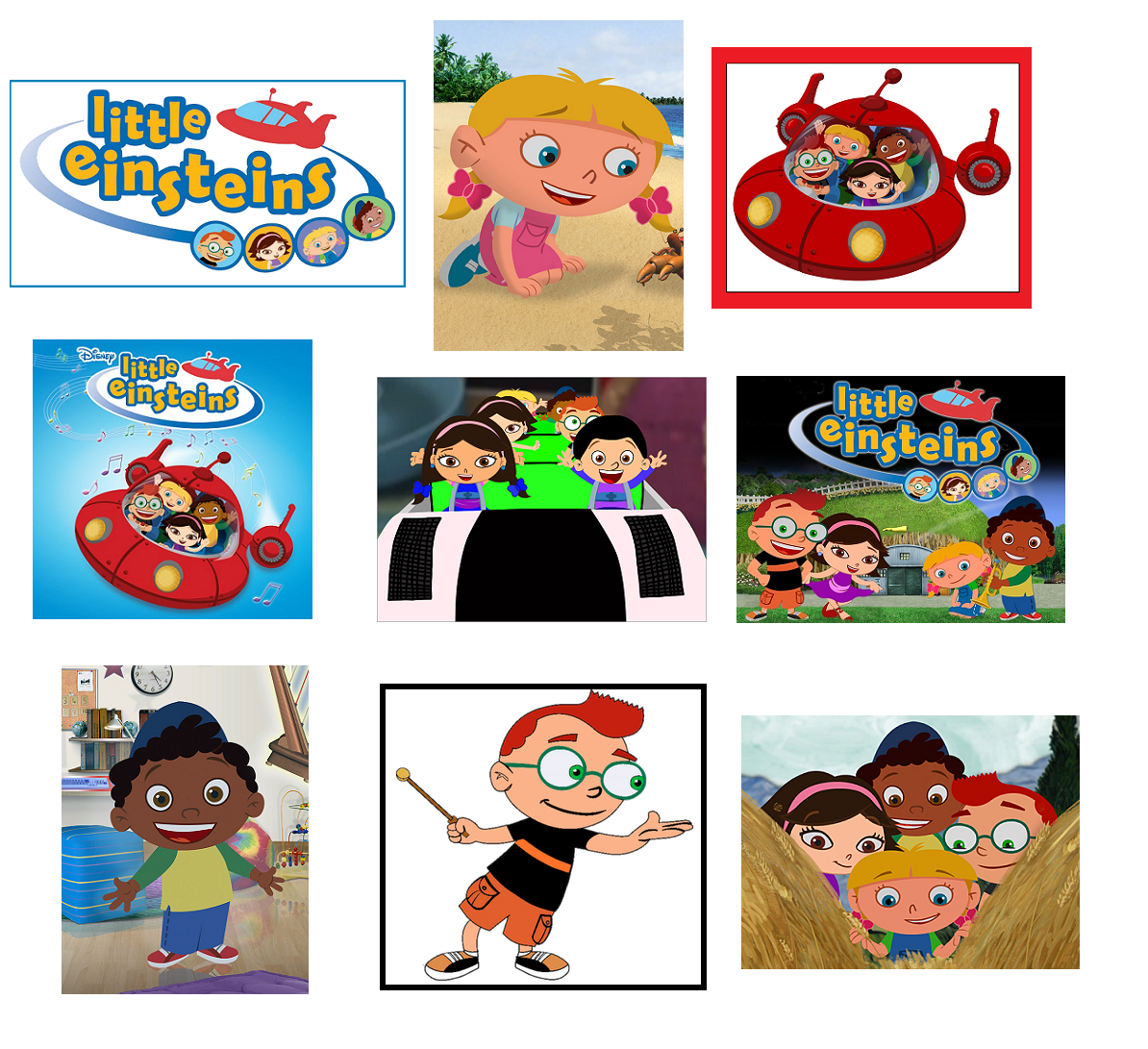 9 Little Einsteins Stickers, Party Supplies, Decorations, Labels, Gifts, Favors