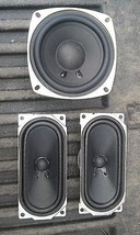 5RR44 SET OF 3 SPEAKERS FROM GALLEVIA LCD TV: 4&quot; ROUND, 8 OHM, 20 WATT, ... - $27.63