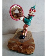Artist Ronald Lee Clown and Dog Hoop Jump Act on Marble Stone 1980 - £59.07 GBP