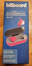 Billboard True Wireless Stereo Earbuds with Case Headphones Bluetooth Pink - $185.50 MXN