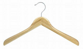 Bamboo Deluxe Contoured Coat Hanger - £27.79 GBP