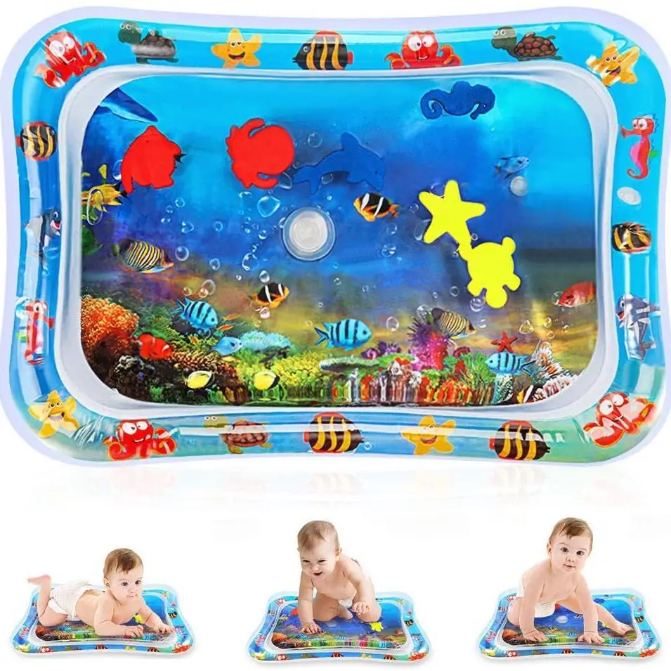 Baby Play Mat Toys Water Mat Inflatable Cushion Infant Toddler Water Play Mats - £12.50 GBP