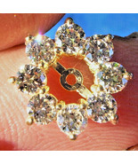 Earth mined Diamond Deco Earrings Jackets Solitaire Studs Enhancers Wrap... - $3,858.59 CAD