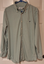 Properly Tied Dress Shirts Mens Sz S Green Checkered Button Up Duck Logo LS - $16.96