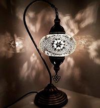 Handmade Large Turkish/Moroccan/Tiffany/Bohemian Style Glass Mosaic Desk... - £57.06 GBP