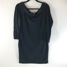 Vince Camuto Sweater Dress Off Shoulder Long Sleeve Knit Black Size S - $19.24