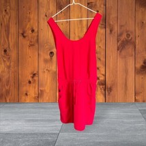 MOUNTAIN &amp; ISLES Sleeveless Pullover Tie Waist Short Dress Sz M New Fuch... - £14.26 GBP