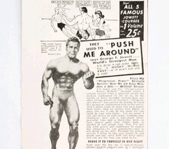 1948 George Jowett Strongest Man Muscles Advertisement Bodybuilding E2J3 - $19.99