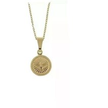 Holy Spirit Dove Medal 18k Gold Plated Pendant with 16 inch Chain Confir... - £10.16 GBP