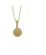 Holy Spirit Dove Medal 18k Gold Plated Pendant with 16 inch Chain Confir... - $17.49 CAD