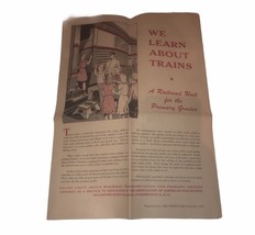 “We Learn About Trains” For Primary Grades Assoc. Of American Railroads ... - $12.04