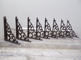 8 Antique Style Shelf Brace Wall Bracket Cast Iron Brackets Vine Garden ... - $49.99