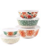 Ten (10) Pc. Nesting Bowl Set ~ Melamine ~ CREAM ~ Multi-Colored ~ HV021... - $1,106.26 MXN