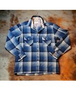 BACK PACKER VTG 70s Long Sleeve Plaid Button Up Flannel Shirt Mens Mediu... - €24,05 EUR