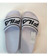 Fila Sleek Slide Sandals Black/White - £18.38 GBP