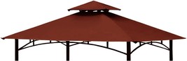 Grill Gazebo Replacement Canopy Top Cover 5×8 Double Tiered Bbq Roof, Bu... - $37.92