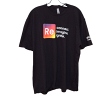 Next Level T-Shirt Mens 2X Black Graphic Text Re-Connect Re-Imagine Re-i... - $15.91 CAD
