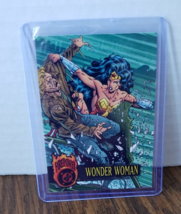 1996 DC Comics Wonder Women #5 Outburst Firepower Embossed Card - $2.96