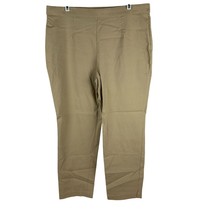 Dana Buchman Womens Khaki Pants Size L Cotton Blend - £14.26 GBP