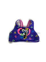 Disney Mickey For Kids Little Girls Size 3T Purple Swim Top Mickey Minnie Mouse - £6.84 GBP