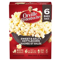 4 X Orville Redenbacher Microwave Popcorn Sweet &amp; Salty 492g (6 x 82g) E... - £29.39 GBP