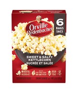 4 X Orville Redenbacher Microwave Popcorn Sweet &amp; Salty 492g (6 x 82g) E... - £28.91 GBP