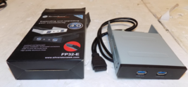 SilverStone FP32 SST-FP32-B Black Aluminum 3.5" Front I/O Panel - $8.80