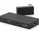 VisionTek VT100 Portable USB-A Dual Monitor Hub - 1x HDMI, 1x VGA, 2x US... - $97.63