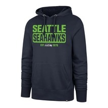 NWT men&#39;s XXL &#39;47 brand box out headline seattle seahawks Hoodie NFL - $891.43 MXN