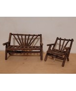 The Boyd&#39;s Bear Collection Handmade BENTWOOD Twig Stick Bench chair DOLL... - $34.60