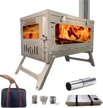 Hot Tent Portable Small Camping Wood Stove For Backpacking Heating By Danchel - £342.10 GBP