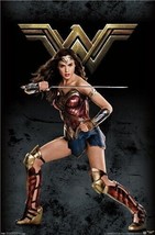 DC Comics Justice League Wonder Woman Movie Poster 22.375&quot; x 34&quot; NEW! - £7.85 GBP