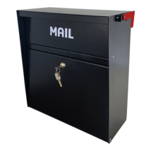 Rainproof Wall Mount Mailbox with Outgoing Mail Flag and Holder Locking ... - £77.31 GBP