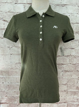 New Aeropostale Polo Womens Small Style 1788 Geen Short Cap Sleeve Stretch 2022 - £17.52 GBP