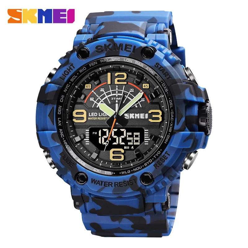 Watch   Watch Men 50Bar Waterproof   Electronic Watch Fashion Men Stopwatch Coun - £48.88 GBP