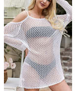 Women&#39;s Beach Casual Versatile Suspender Hollow Shoulder Long Sleeve Woo... - £24.89 GBP+