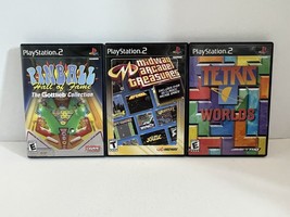 PlayStation 2 Arcade Games Lot PS2 Pinball Tetris - £14.93 GBP