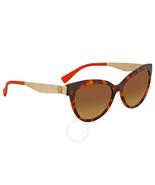 Versace VE4338 524413 Sunglasses Orange Havana Frame Brown Gradient Lens... - $410.00