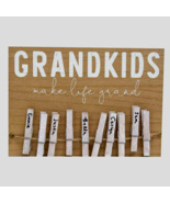 Grandkids Sign with Clips - Make life grand - $38.00