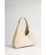 Women&#39;s Cream Faux Leather Zippered Interior Compartment Hand And Should... - £23.90 GBP