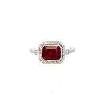 Natural Ruby and Diamond Ring 6.5 14k W Gold 2.46 TCW Certified $3,950 310638 - £1,568.01 GBP
