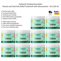 Herbiovit Cooling Horse Balm Muscle Pain Relief Joint Health Support 250ml x 10 - £132.78 GBP