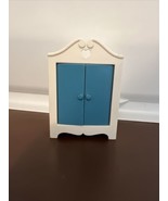 Vtg 1978 Fisher Price Dollhouse Decorator Set Baby&#39;s Room Armoire Closet - $11.83