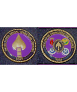 SPECIAL OPS Command Purple SOKF chal coin CENTER FOR KNOWLEDGE &amp; FUTURE ... - $45.53